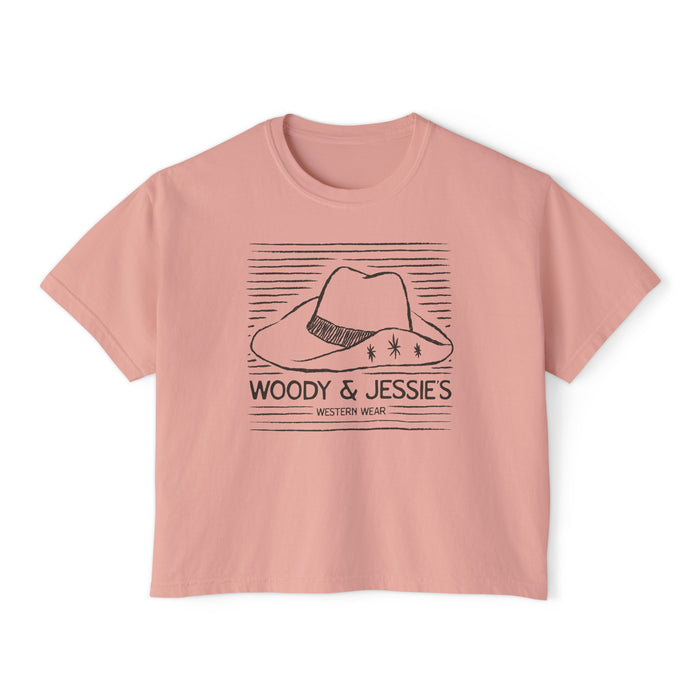 Woody & Jessie's Western Wear Comfort Colors Women's Boxy Tee