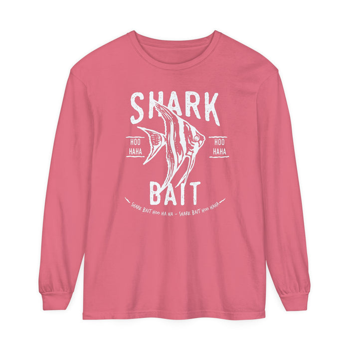 Shark Bait Hoo Haha Comfort Colors Unisex Garment-dyed Long Sleeve T-Shirt