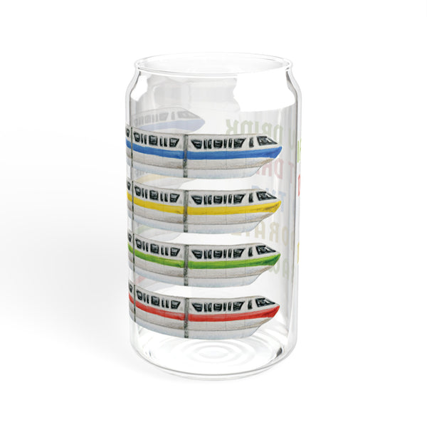 If You Drink Don't Drive Do The Monorail Crawl Sipper Glass, 16oz