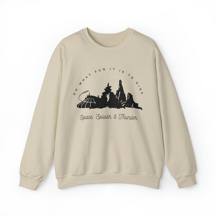 Oh What Fun It Is To Ride Gildan Unisex Heavy Blend™ Crewneck Sweatshirt