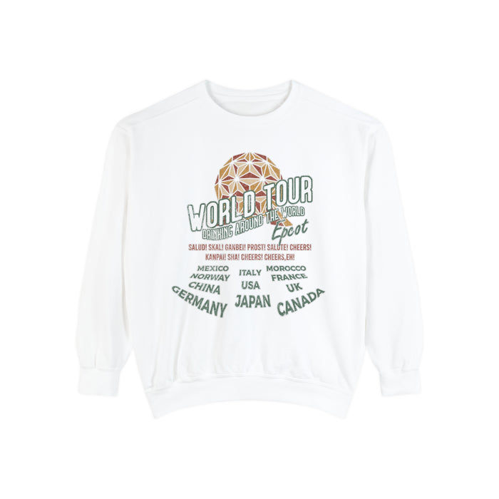 World Tour Comfort Colors Unisex Garment-Dyed Sweatshirt