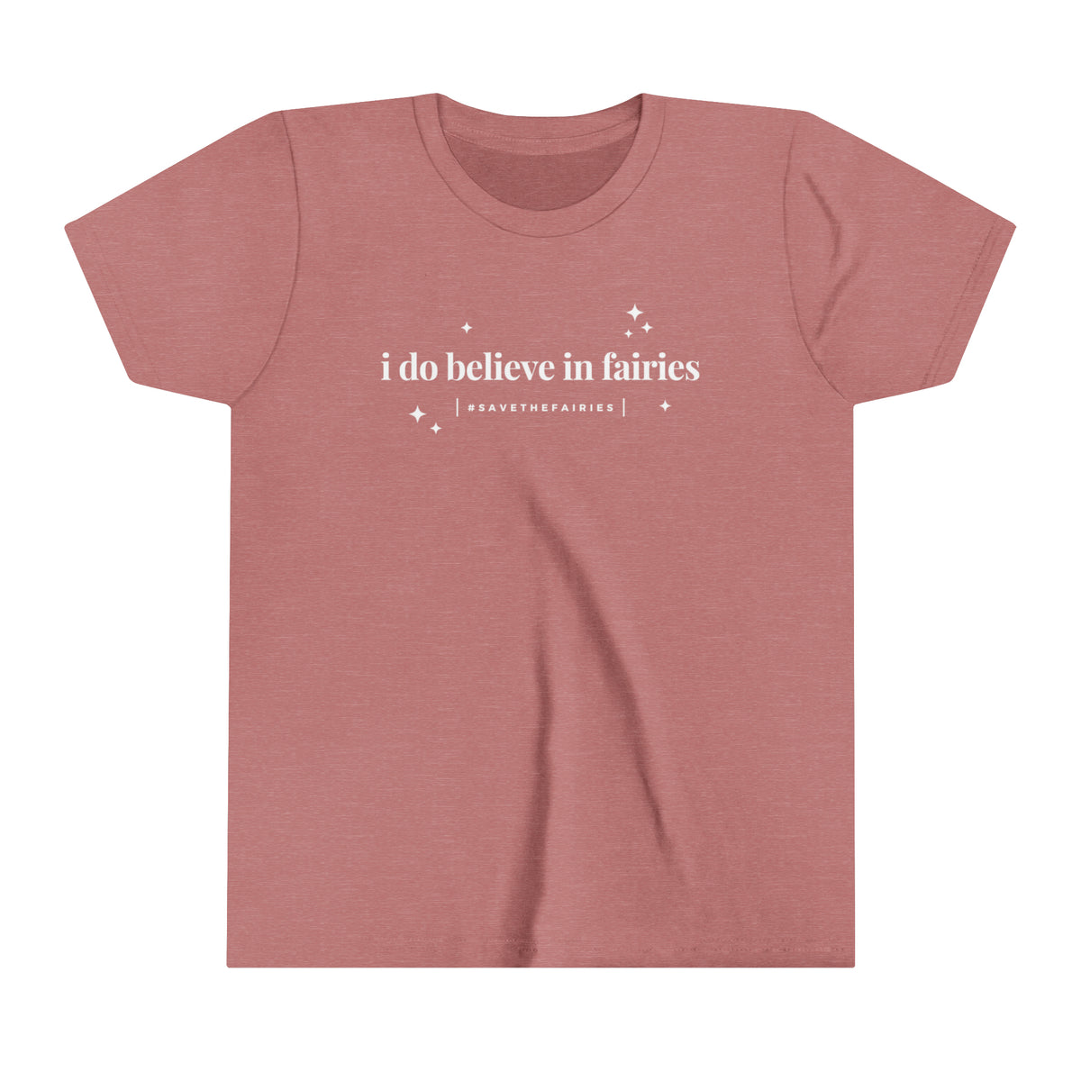I Do Believe In Fairies Bella Canvas Youth Short Sleeve Tee