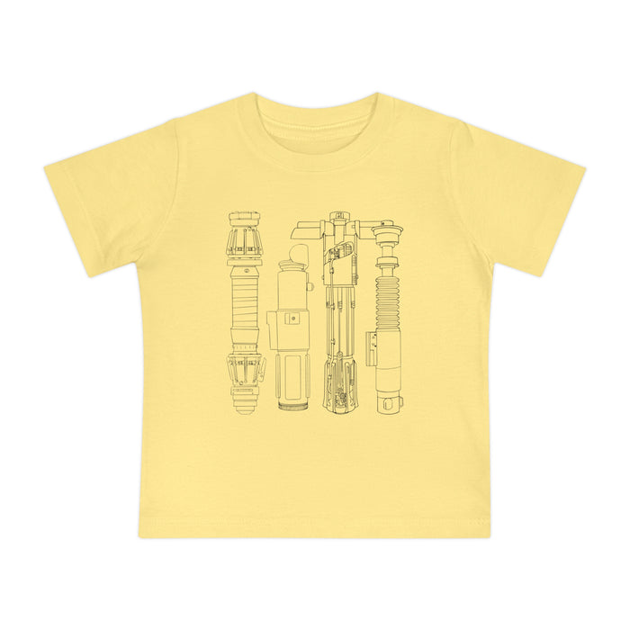 Lightsabers Bella Canvas Baby Short Sleeve T-Shirt