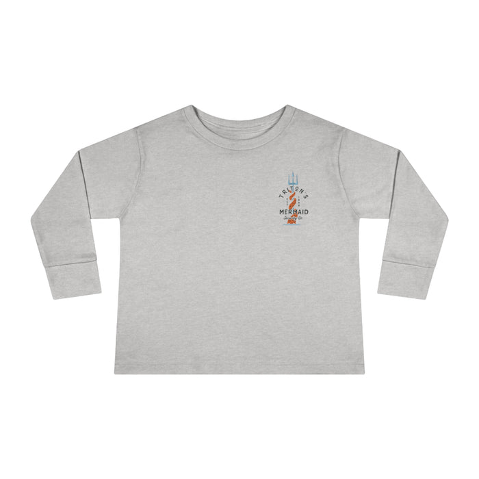 Triton's Mermaid Security Rabbit Skins Toddler Long Sleeve Tee