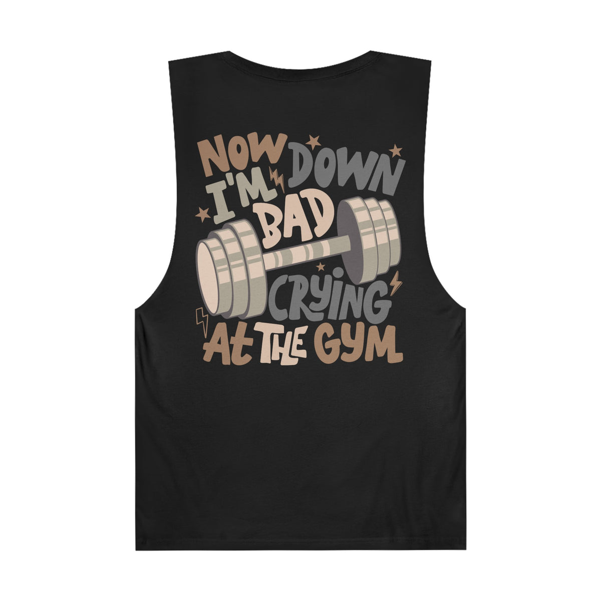 Down Bad Crying at the Gyn AS Colour Unisex Barnard Tank