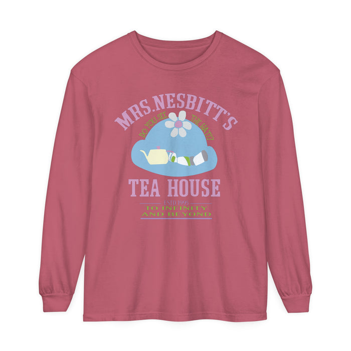 Mrs. Nesbitt’s Tea House Comfort Colors Unisex Garment-dyed Long Sleeve T-Shirt