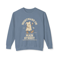 Nightmare on Main Street Unisex Lightweight Comfort Colors Crewneck Sweatshirt