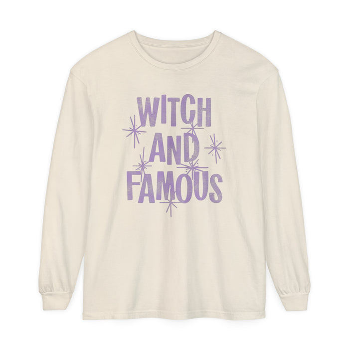 Witch and Famous Comfort Colors Unisex Garment-dyed Long Sleeve T-Shirt