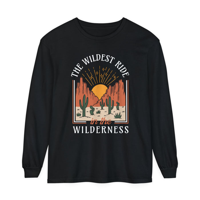 The Wildest Ride In The Wilderness Comfort Colors Unisex Garment-dyed Long Sleeve T-Shirt