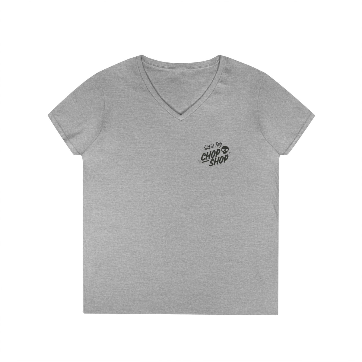 Sid's Toy Chop Shop Ladies' Gildan V-Neck T-Shirt