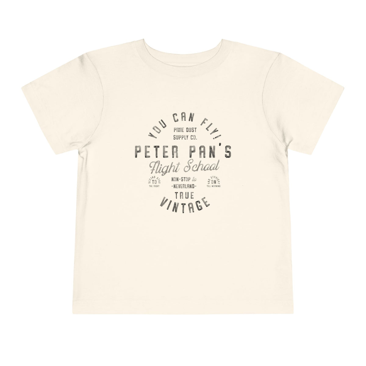 Pan's Flight School Bella Canvas Toddler Short Sleeve Tee