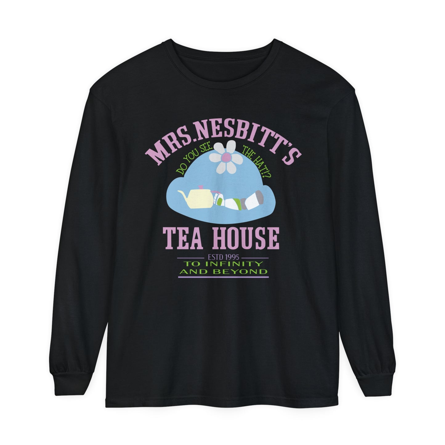 Mrs. Nesbitt’s Tea House Comfort Colors Unisex Garment-dyed Long Sleeve T-Shirt