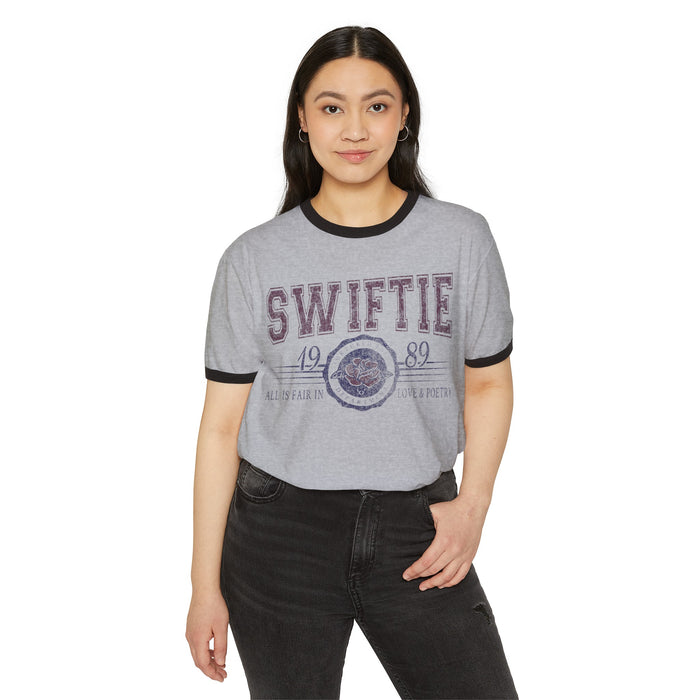 Swiftie Next Level Unisex Cotton Ringer T-Shirt