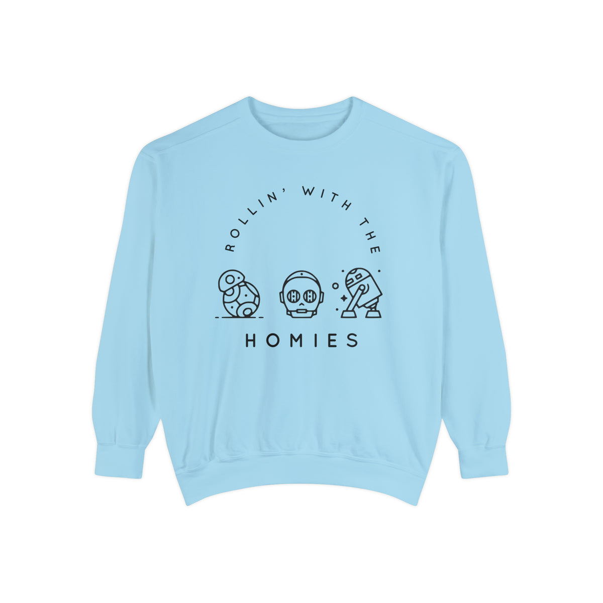 Rollin’ With The Homies Comfort Colors Unisex Garment-Dyed Sweatshirt