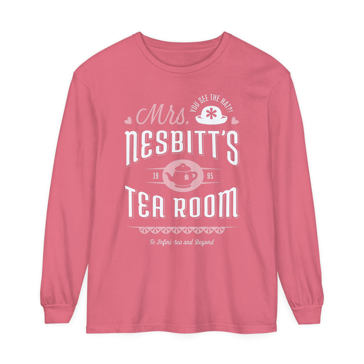 Mrs. Nesbitt's Tea Room Comfort Colors Unisex Garment-dyed Long Sleeve T-Shirt