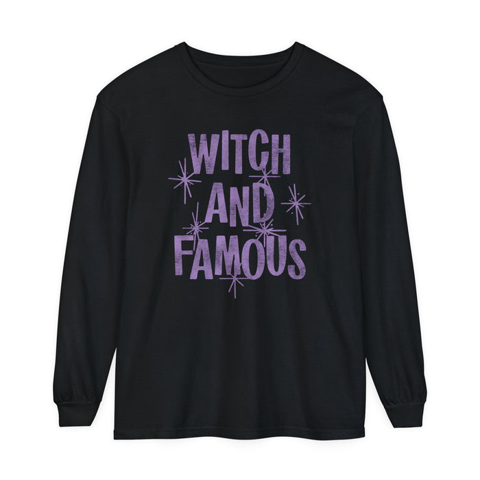 Witch and Famous Comfort Colors Unisex Garment-dyed Long Sleeve T-Shirt