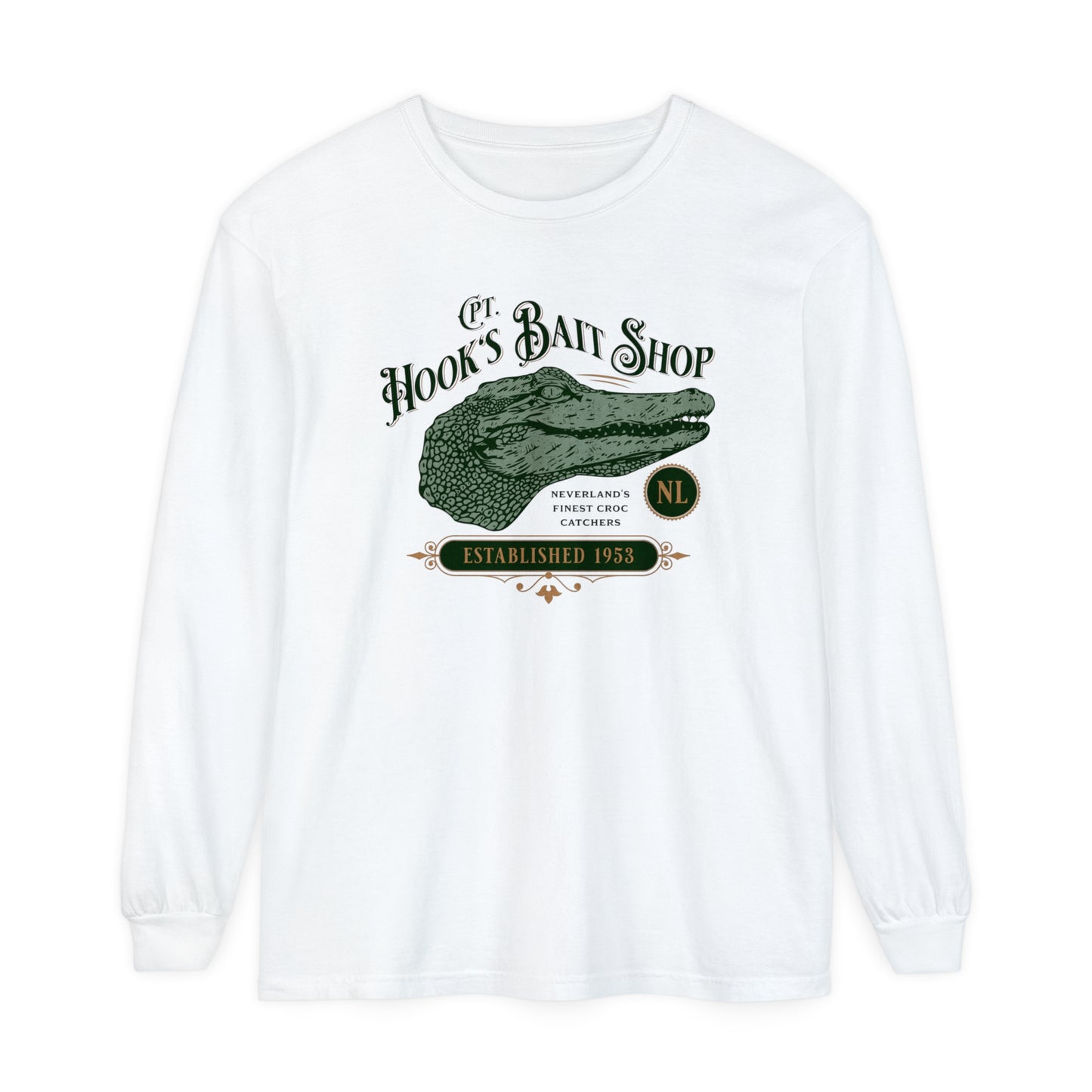 Captain Hook’s Bait Shop Comfort Colors Unisex Garment-dyed Long Sleeve T-Shirt