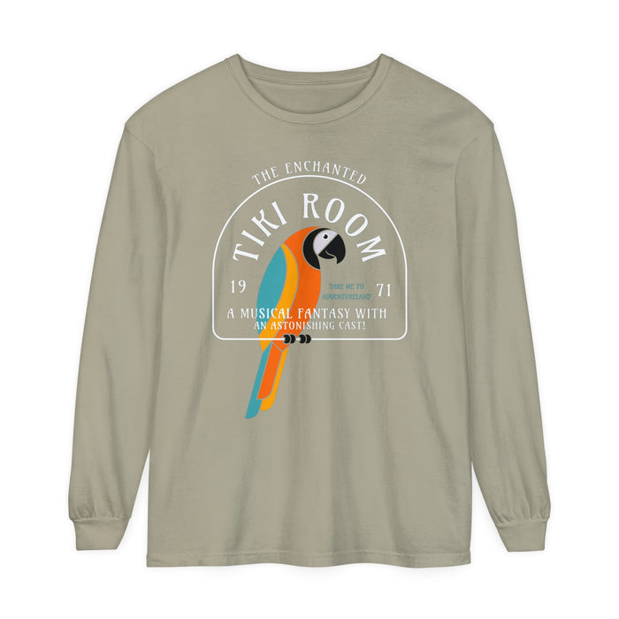 Enchanted Tiki Room Comfort Colors Unisex Garment-dyed Long Sleeve T-Shirt