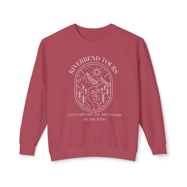 Riverbend Tours Unisex Lightweight Comfort Colors Crewneck Sweatshirt