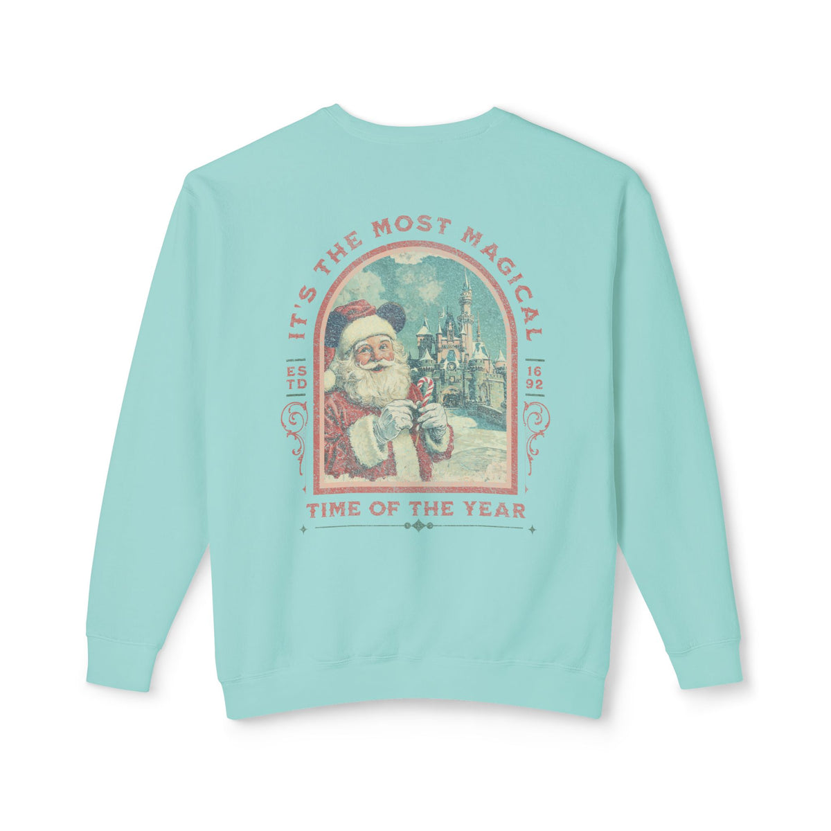 It's The Most Magical Time of the Year Castle Unisex Lightweight Comfort Colors Crewneck Sweatshirt