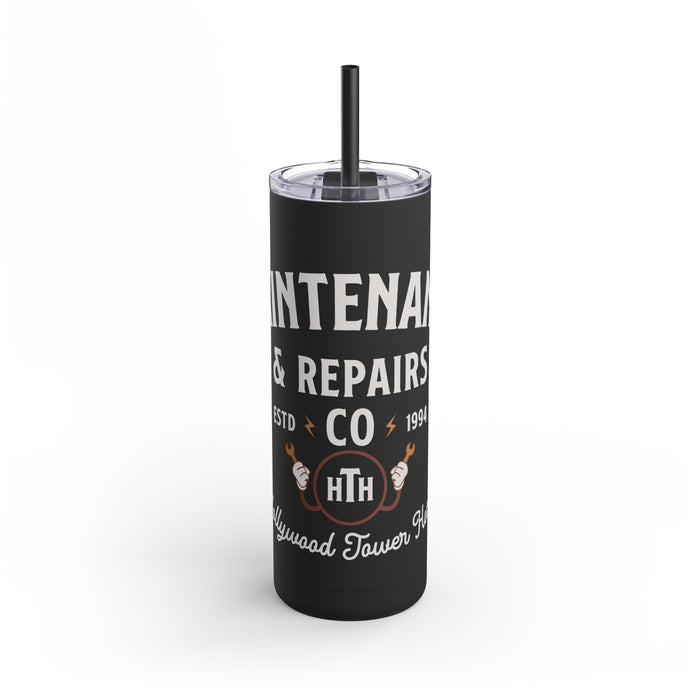 Hollywood Tower Hotel Maintenance & Repairs Maars Maker Skinny Matte Tumbler, 20oz