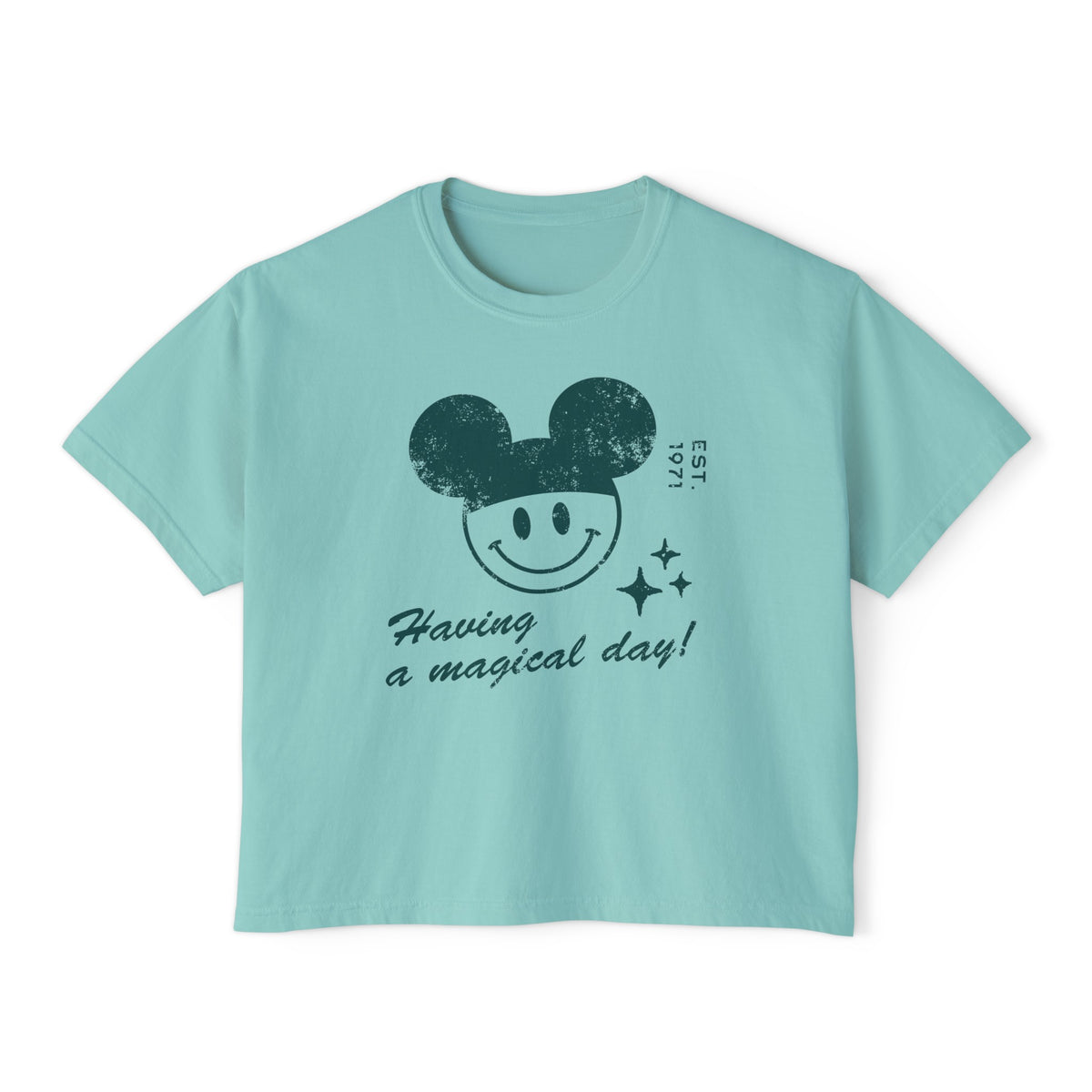 Having A Magical Day Comfort Colors Women's Boxy Tee