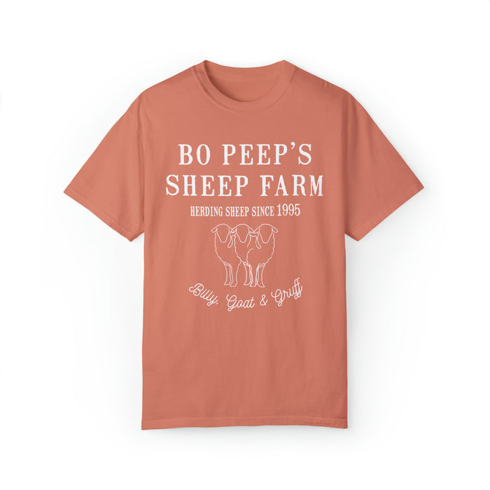 Bo Peep's Sheep Farm Comfort Colors Unisex Garment-Dyed T-shirt