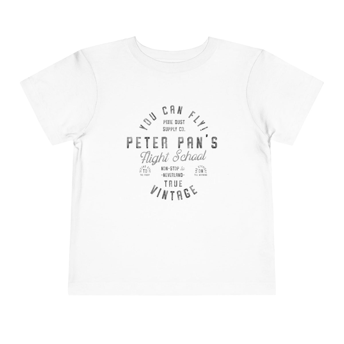 Pan's Flight School Bella Canvas Toddler Short Sleeve Tee