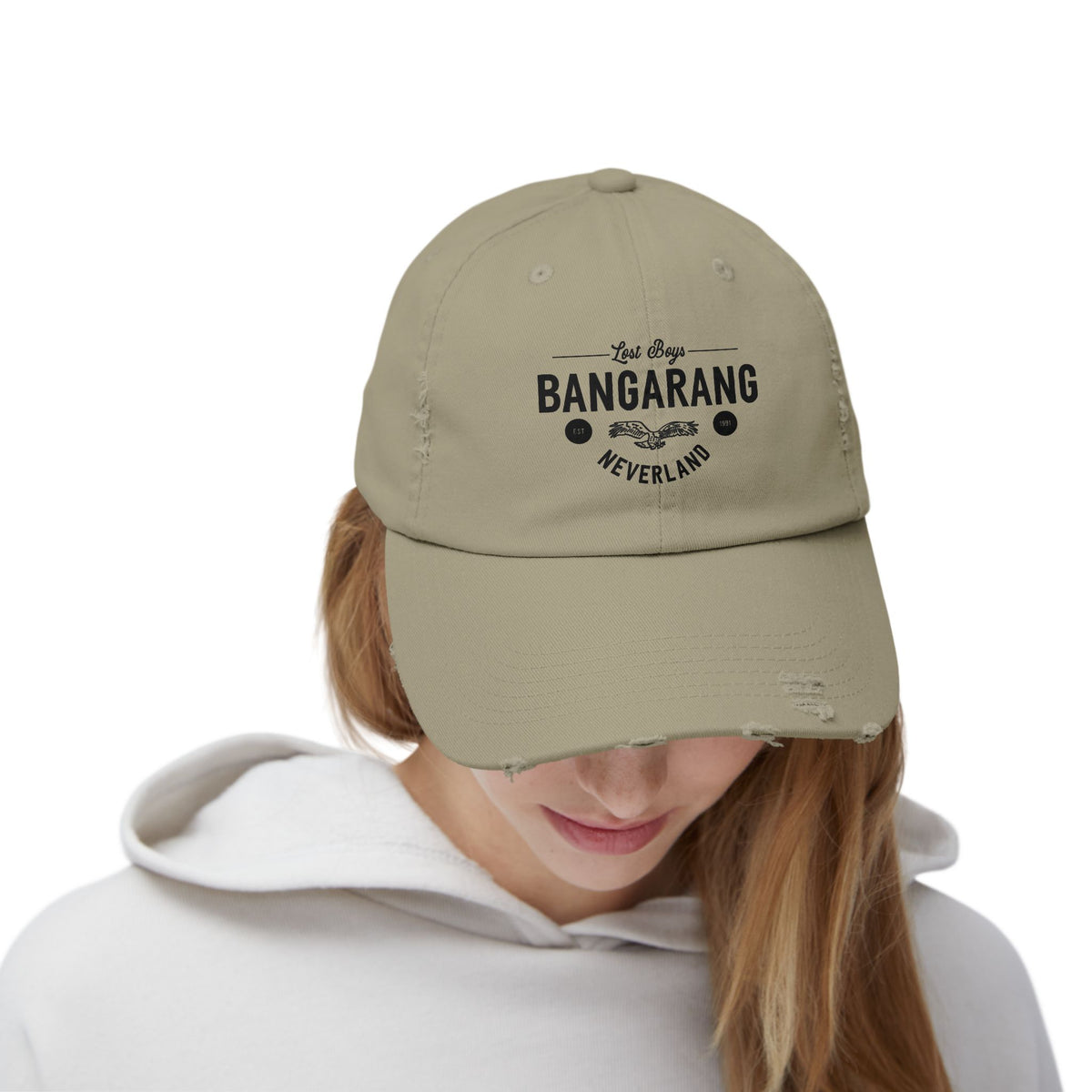 Bangarang Embroidered Unisex Distressed Cap