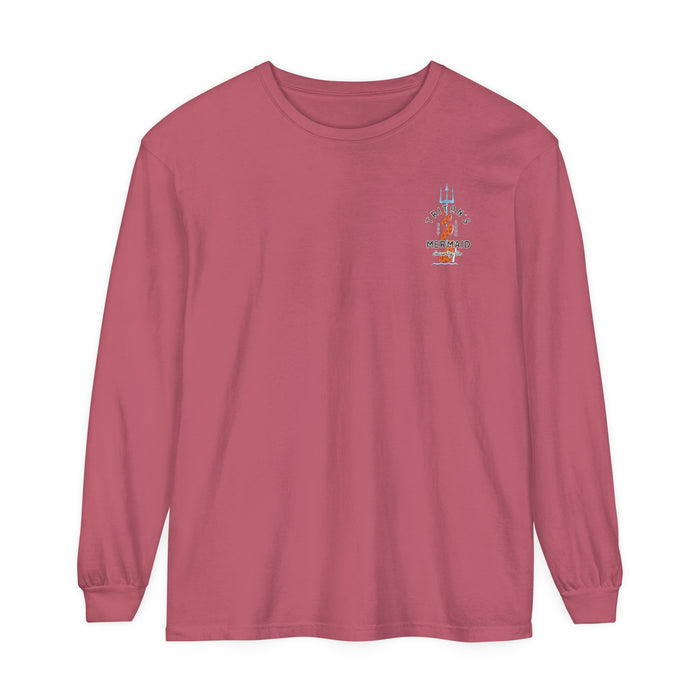 Triton's Mermaid Security Comfort Colors Unisex Garment-dyed Long Sleeve T-Shirt