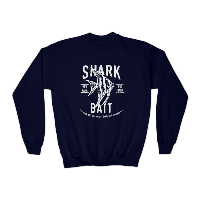 Shark Bait Hoo Haha Gildan Youth Crewneck Sweatshirt