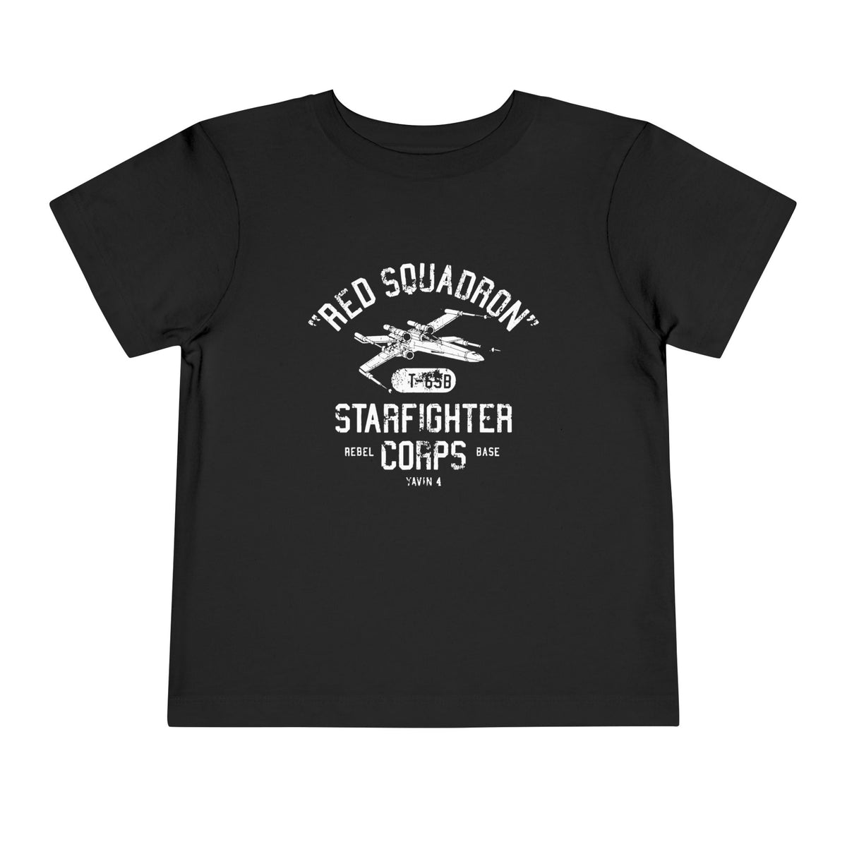 Red Squadron Starfighter Corps Bella Canvas Toddler Short Sleeve Tee