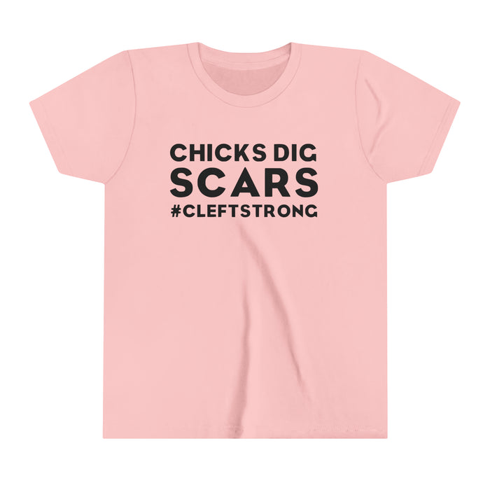 Chicks Dig Scars Bella Canvas Youth Short Sleeve Tee