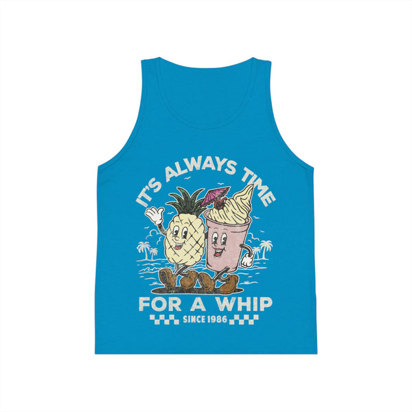 It's Always Time For A Whip Kid's Bella Canvas Jersey Tank Top