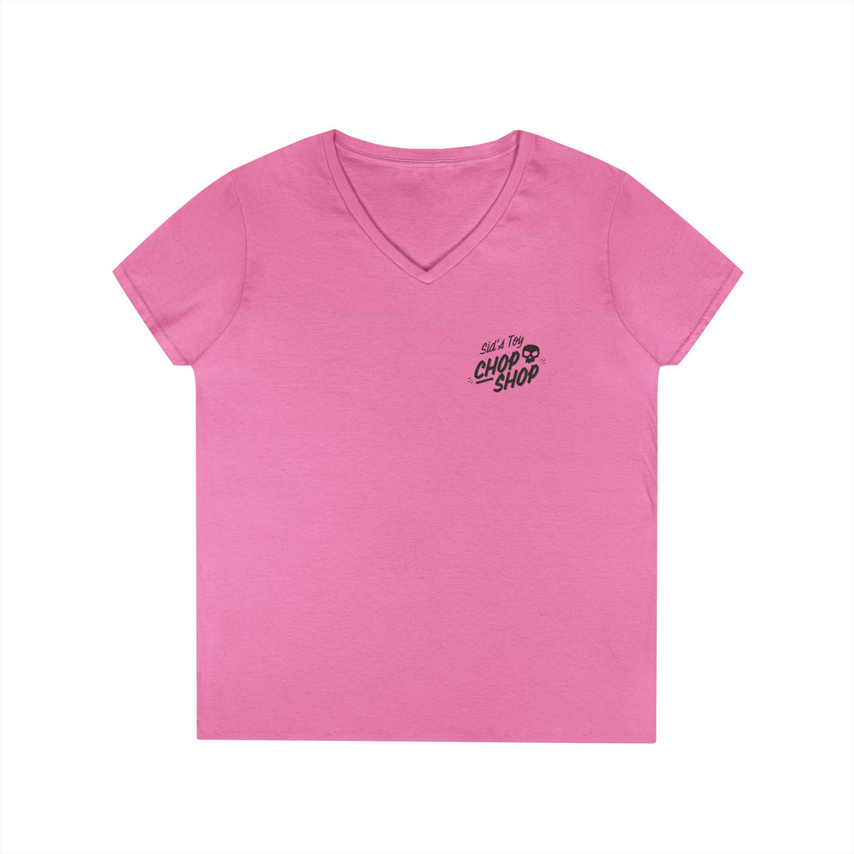 Sid's Toy Chop Shop Ladies' Gildan V-Neck T-Shirt