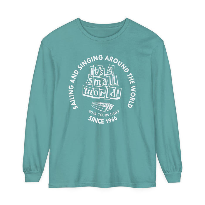 Small World Boat Tours Comfort Colors Unisex Garment-dyed Long Sleeve T-Shirt