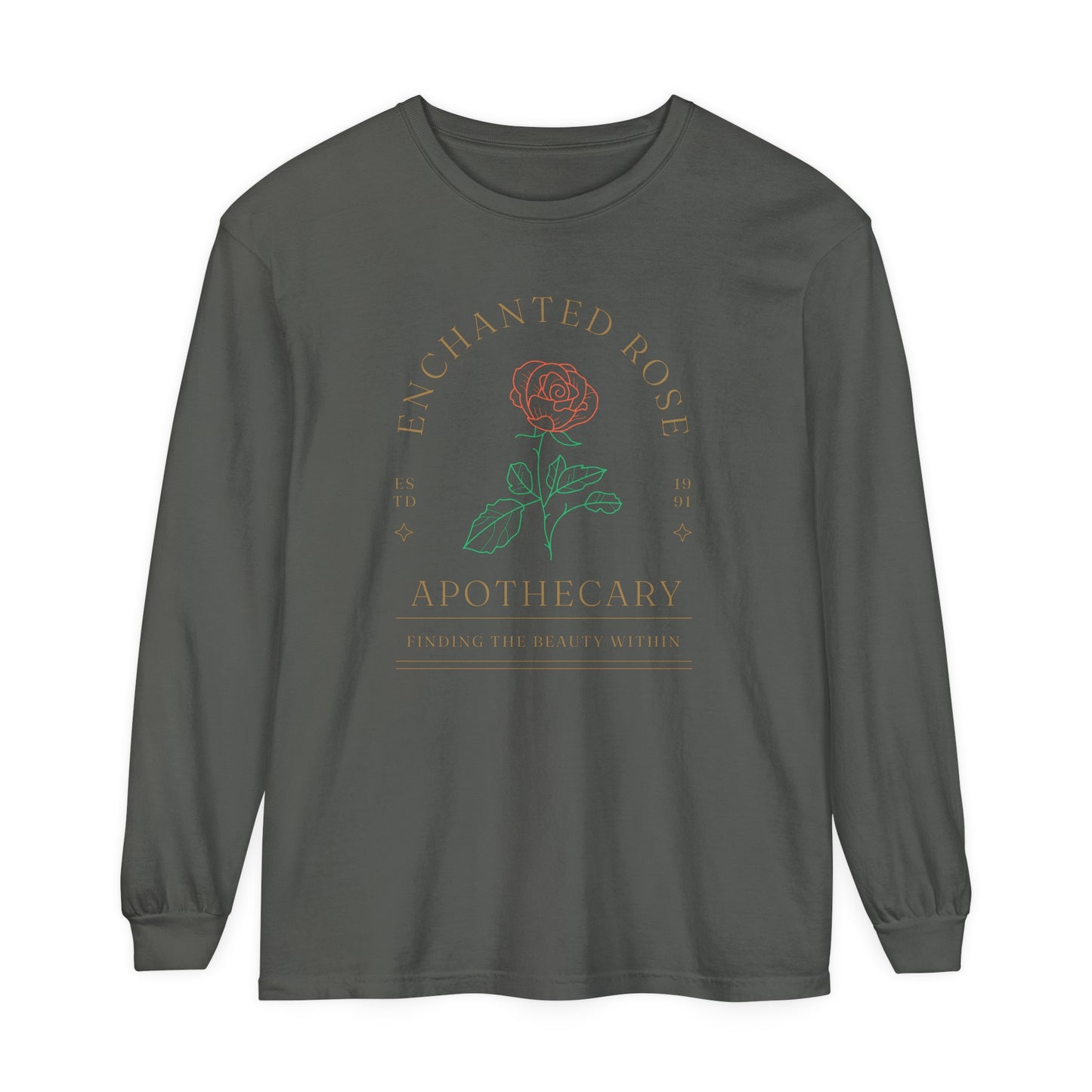 Enchanted Rose Apothecary Comfort Colors Unisex Garment-dyed Long Sleeve T-Shirt