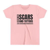 Chicks Dig Scars and Tattoos Bella Canvas Youth Short Sleeve Tee