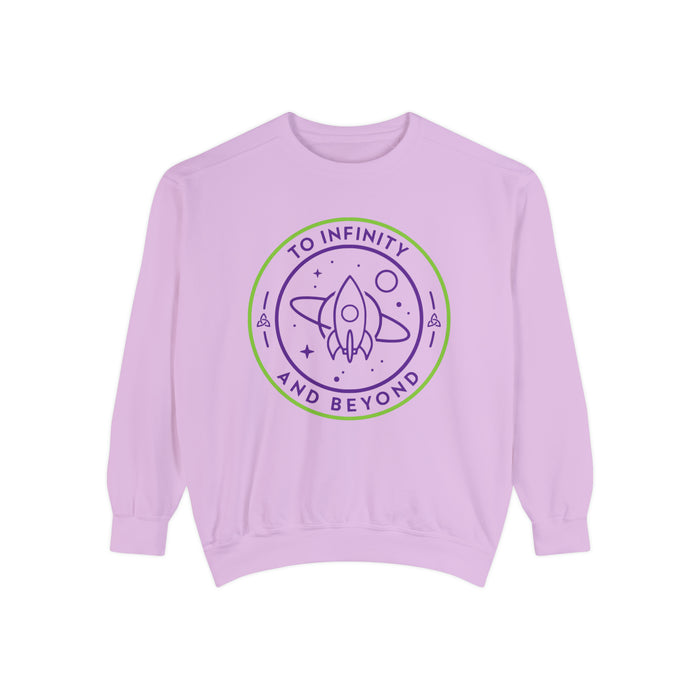 To Infinity And Beyond Comfort Colors Unisex Garment-Dyed Sweatshirt