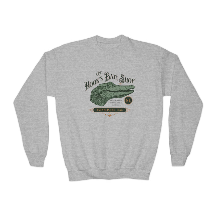 Captain Hook’s Bait Shop Gildan Youth Crewneck Sweatshirt