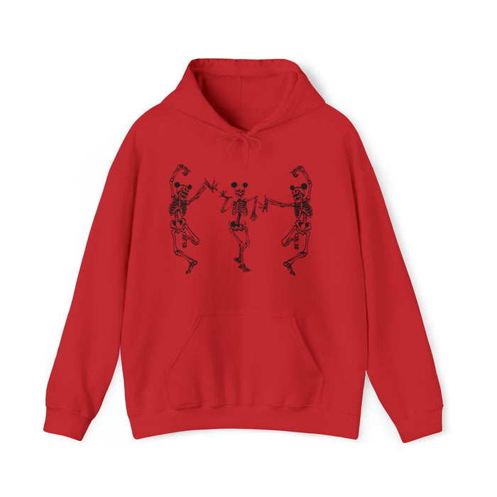 Dancing Skeletons with Ears Gildan Unisex Heavy Blend™ Hooded Sweatshirt