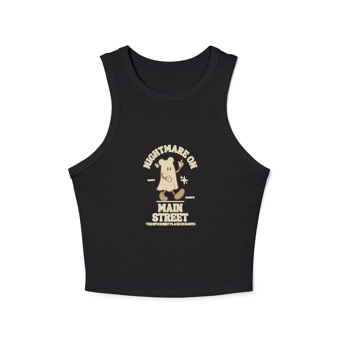 Nightmare on Main Street Women's Micro Rib Racer Tank Top