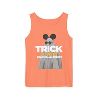 Trick or Treat Down Main Street Unisex Comfort Colors Garment-Dyed Tank Top