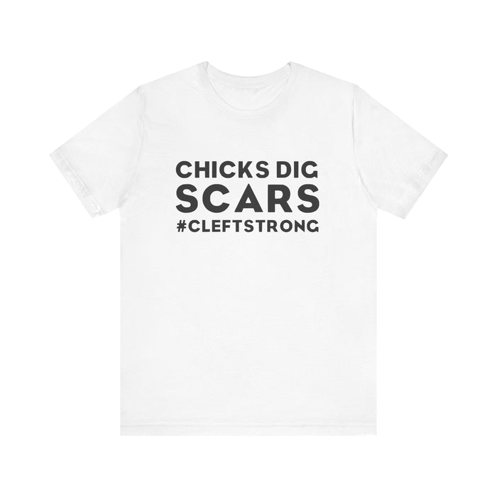 Chicks Dig Scars Bella Canvas Unisex Jersey Short Sleeve Tee