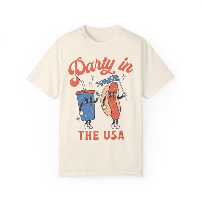 Party In The USA Comfort Colors Unisex Garment-Dyed T-shirt