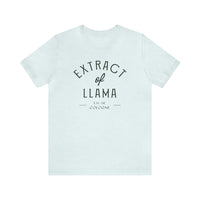 Extract of Llama Bella Canvas Unisex Jersey Short Sleeve Tee