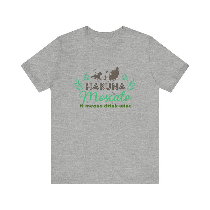 Hakuna Moscato Bella Canvas Unisex Jersey Short Sleeve Tee