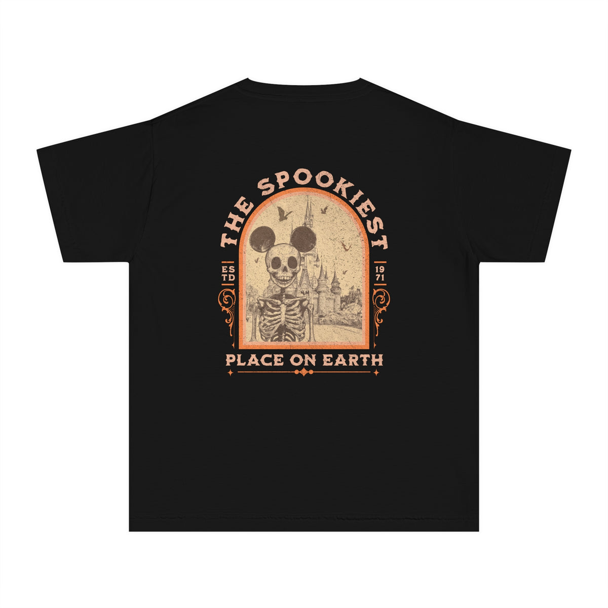 The Spookiest Place OnEarth Comfort Colors Youth Midweight Tee