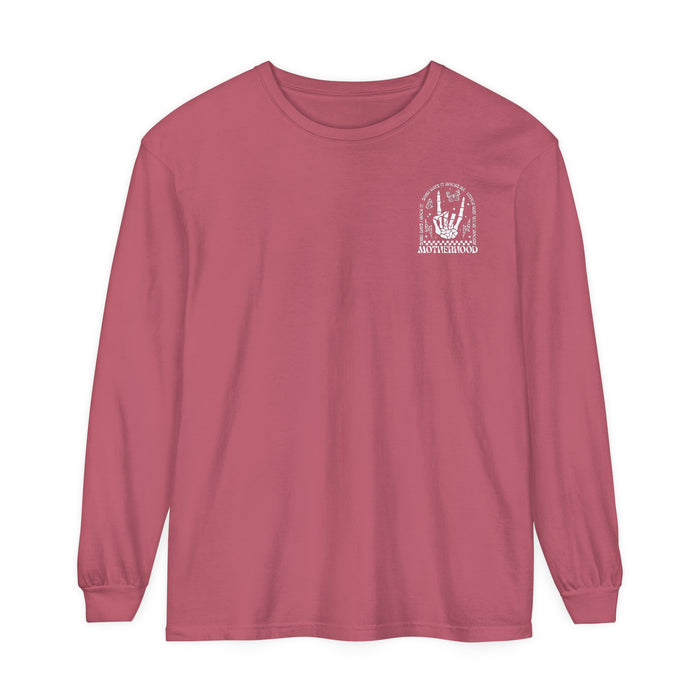 Motherhood Comfort Colors Unisex Garment-dyed Long Sleeve T-Shirt