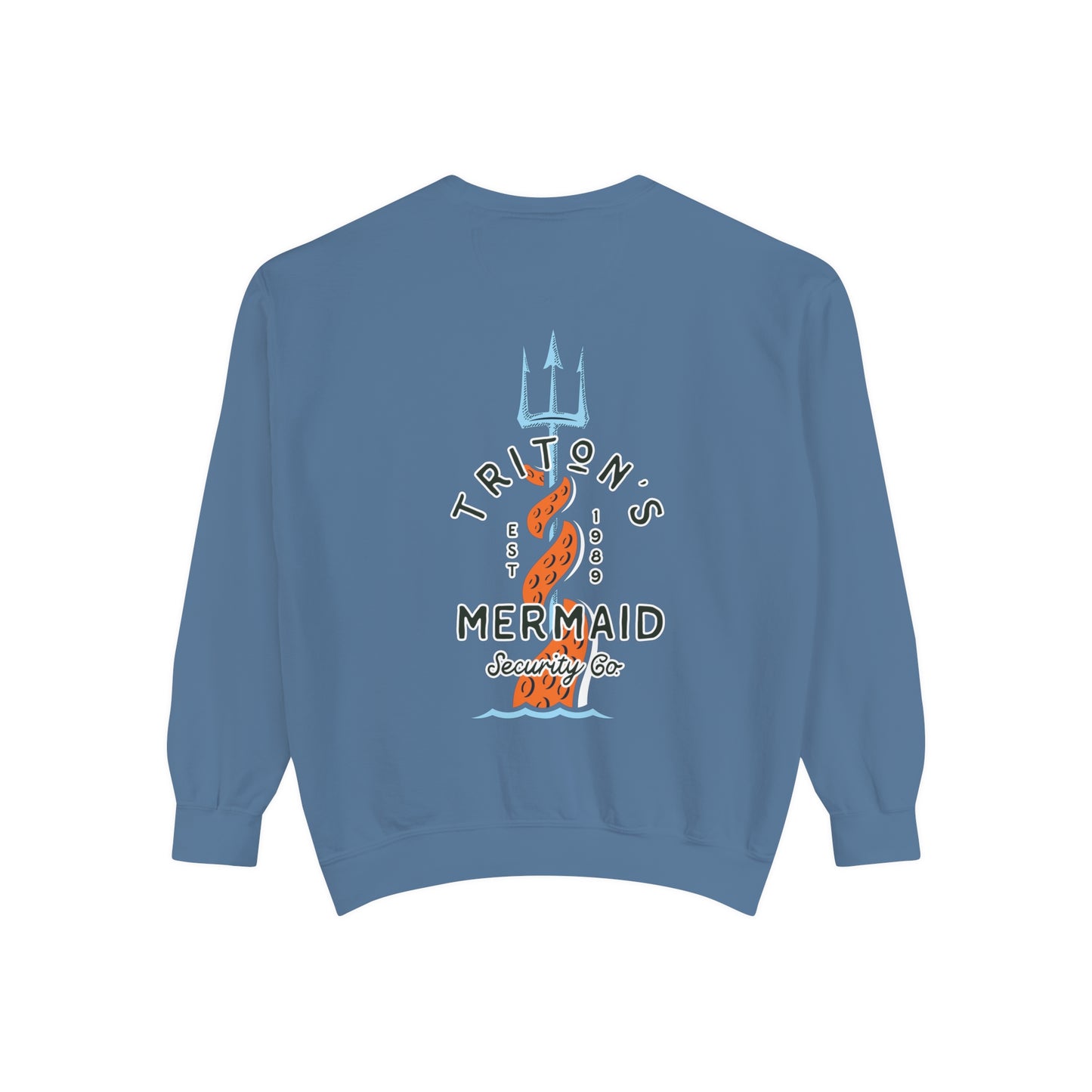 Triton's Mermaid Security Comfort Colors Unisex Garment-Dyed Sweatshirt